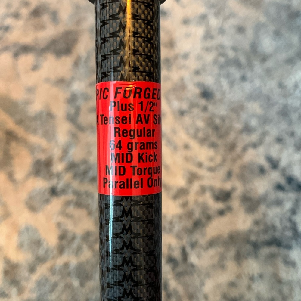 New 36.5โ Mitsubishi Chemical TENSEI AV Series 60 flexR iron graphite golf shaft - Picture 7 of 14